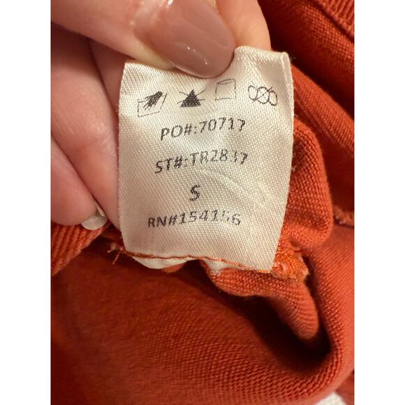 Mod Ref New Women's S Boho Oversized Canvas Quality Shacket Burnt Orange Fall - Picture 6 of 7